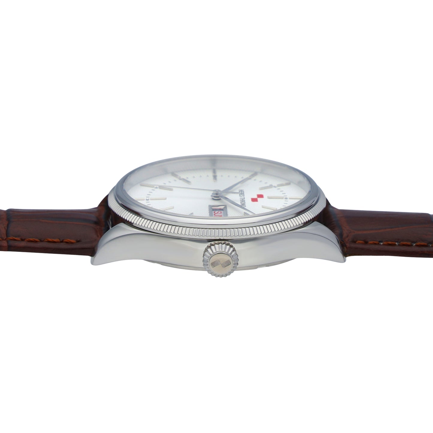 E-2 Silver - Strap Brown